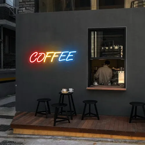 Multicolor COFFEE Neon Sign - Custom Banners Now