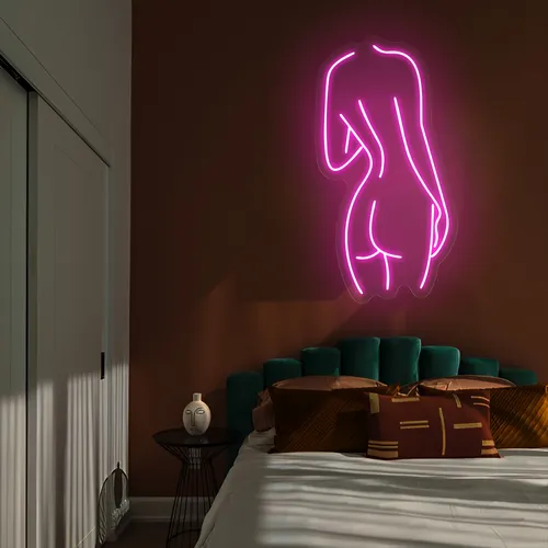 Body Outline Neon Sign - Custom Banners Now
