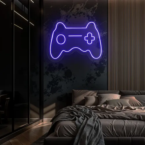 Game Controller Neon Sign - Custom Banners Now