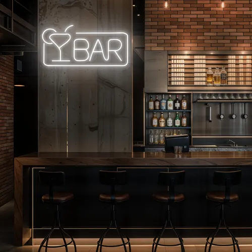 Bar Neon Sign - Custom Banners Now