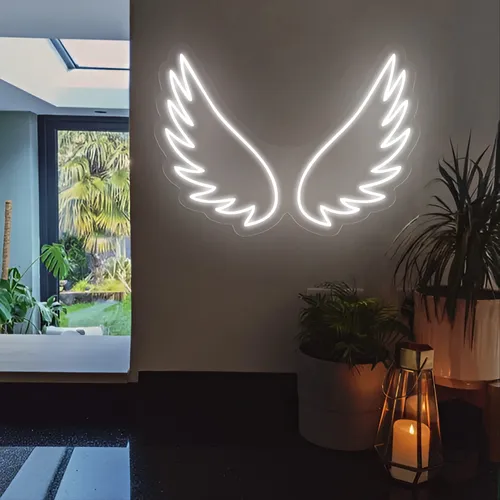 Angel Wings Neon Sign - Custom Banners Now