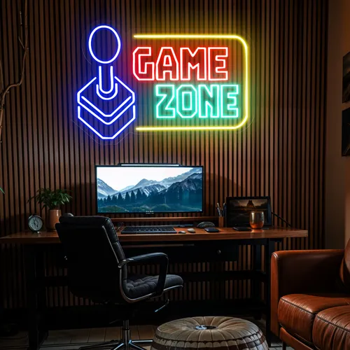 Game Zone Neon Sign - Custom Banners Now