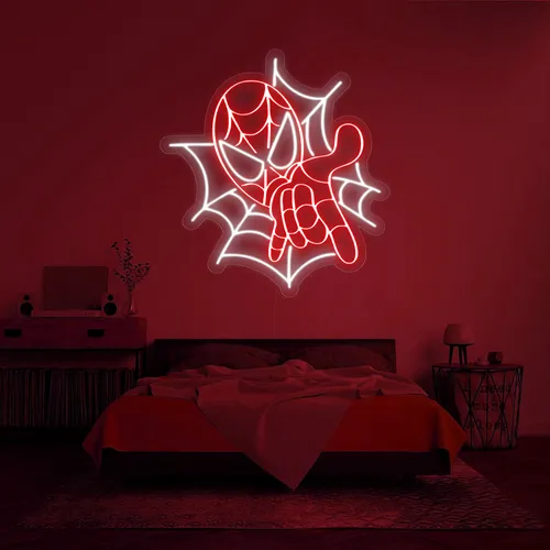 Custom Spiderman Neon Signs - Custom Banners Now