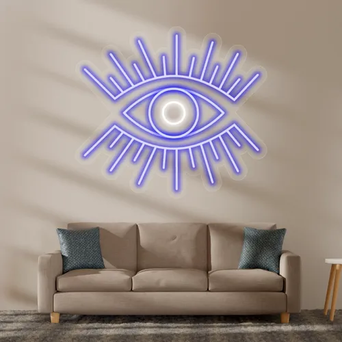 Custom Eye Neon Sign - Custom Banners Now