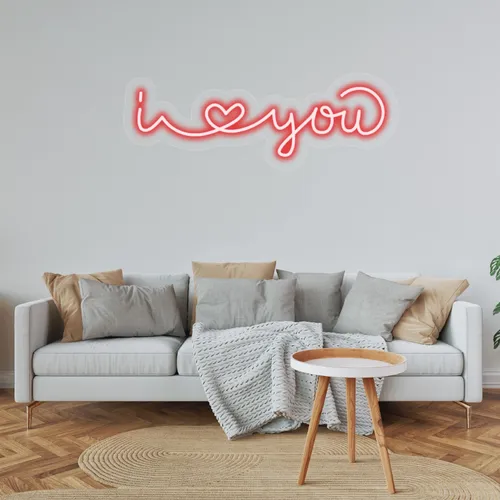 Custom I Love You Neon Sign - Custom Banners Now
