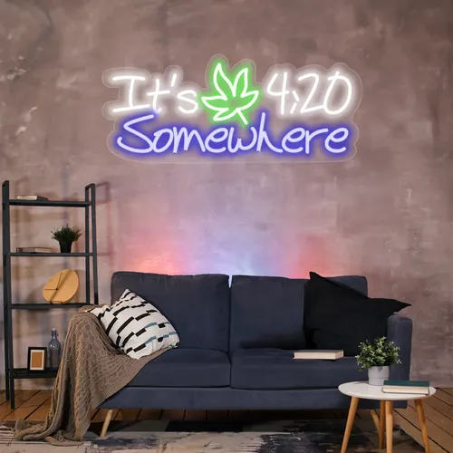 Custom 420 Neon Sign - Custom Banners Now