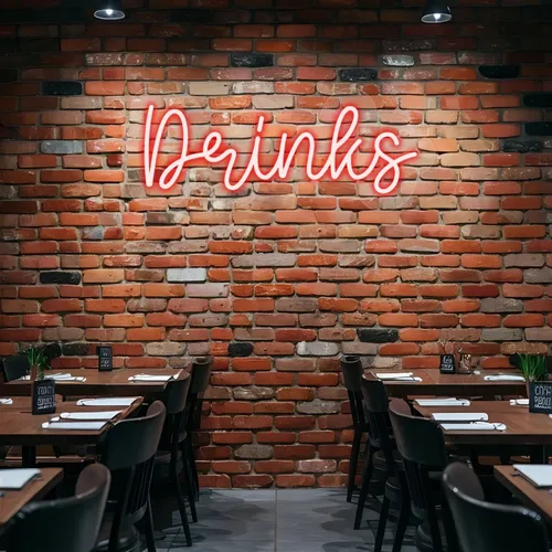 Custom Drink Neon Sign - Custom Banners Now