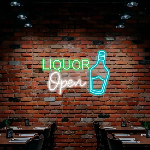Custom Neon Liquor Signs - Custom Banners Now