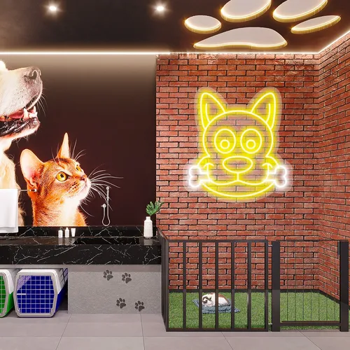 Custom Dog Neon Signs - Custom Banners Now
