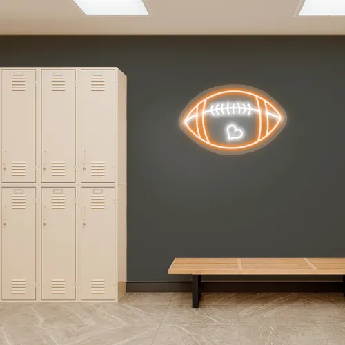 Custom Football Neon Signs - Custom Banners Now