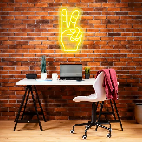 Custom Neon Peace Signs - Custom Banners Now