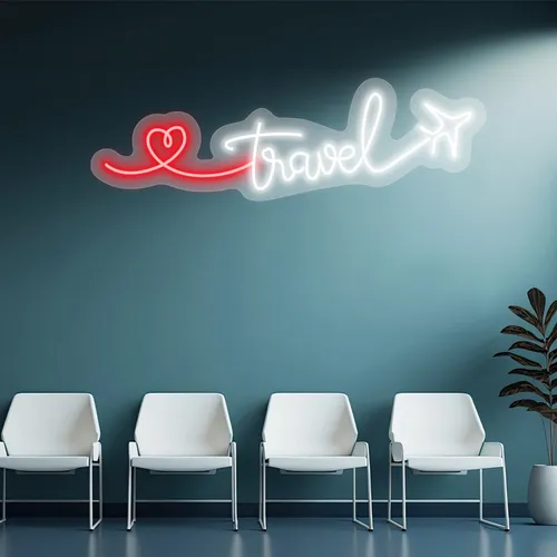 Custom Airplane Neon Signs - Custom Banners Now