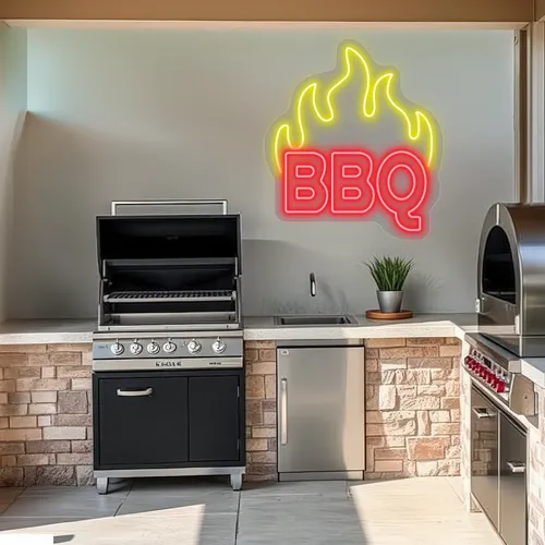 Custom Neon Barbecue Signs - Custom Banners Now