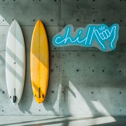 Custom Chill Neon Signs - Custom Banners Now