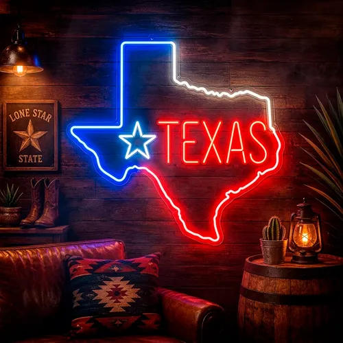 Custom Texas Neon Signs - Custom Banners Now