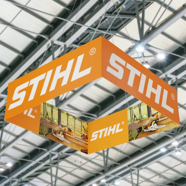 Trade Show Hanging Sign - Custom Banners Now