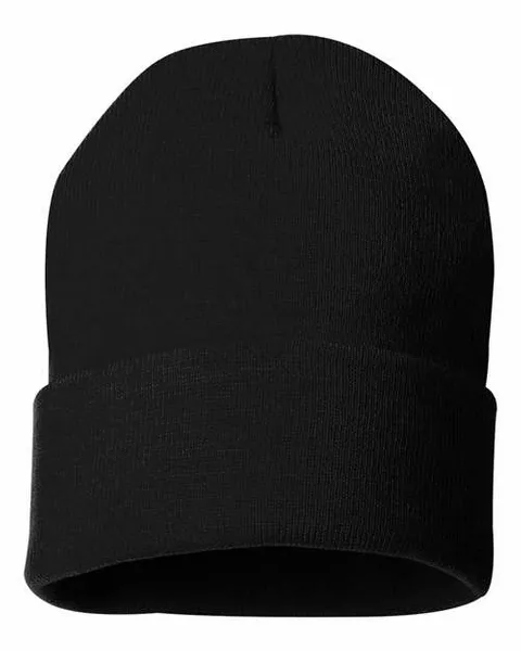 12" Solid Cuffed Beanie - Custom Banners Now