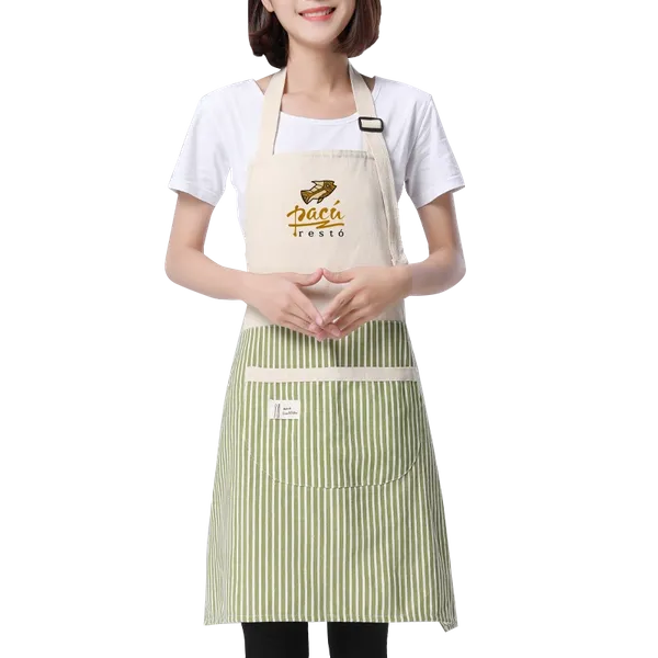 Apron with Happy Bear Patch - Custom Banners Now