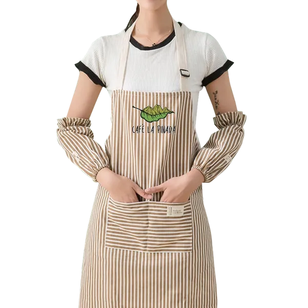 Striped Cotton and Linen Apron - Custom Banners Now