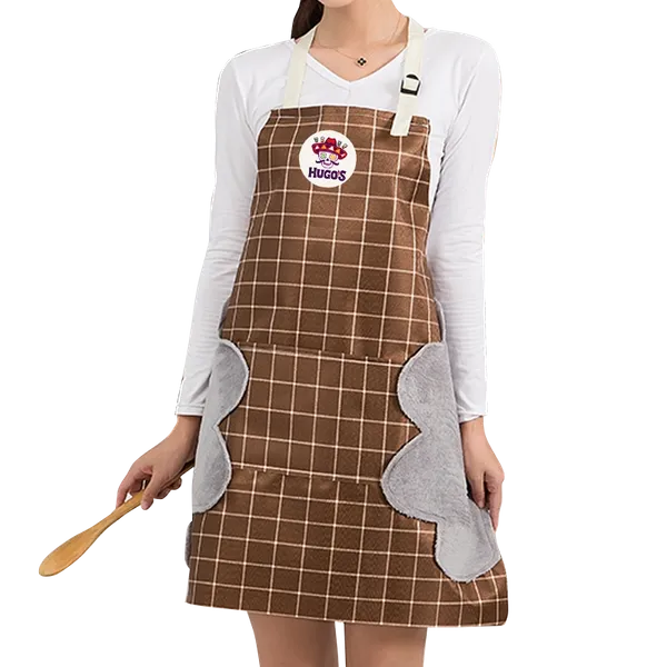 Striped Plaid Hand Wiping Apron - Custom Banners Now