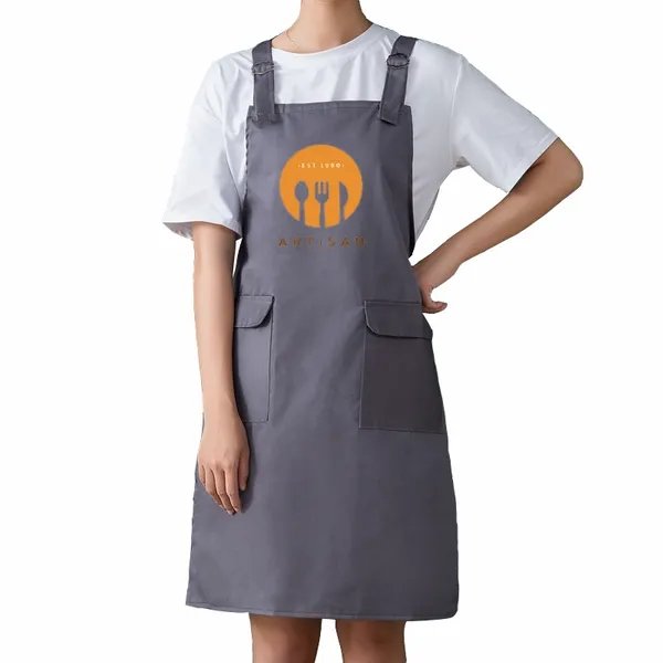 Double Shoulder Strap Pocket Apron - Custom Banners Now