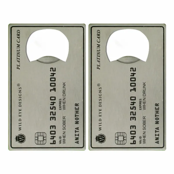 Platinum Card Shaped Bottle Opener - Custom Banners Now