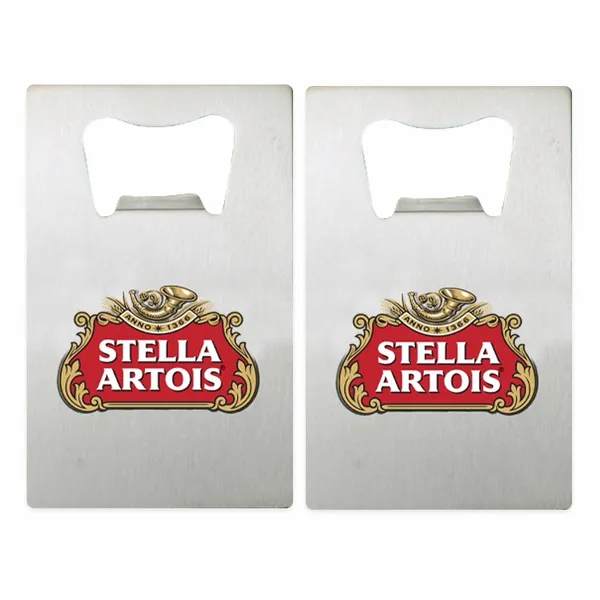 Silver Card Bottle Opener - Custom Banners Now