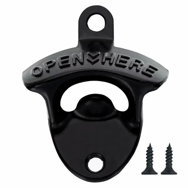 Black Bottle Opener - Custom Banners Now