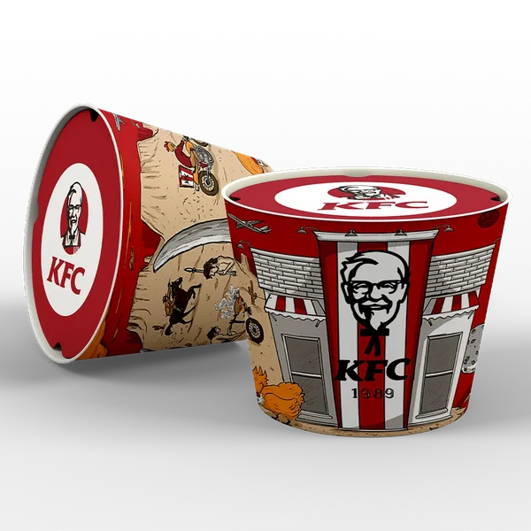 Paper Food Bucket - Custom Banners Now