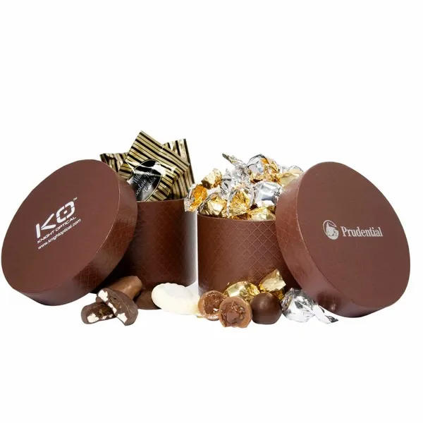 Small Hat Box - Twist Wrapped Truffles - Custom Banners Now