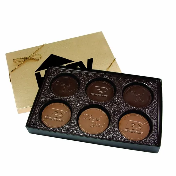 Cookie Gift Box with 6 Round Cookies - Custom Banners Now