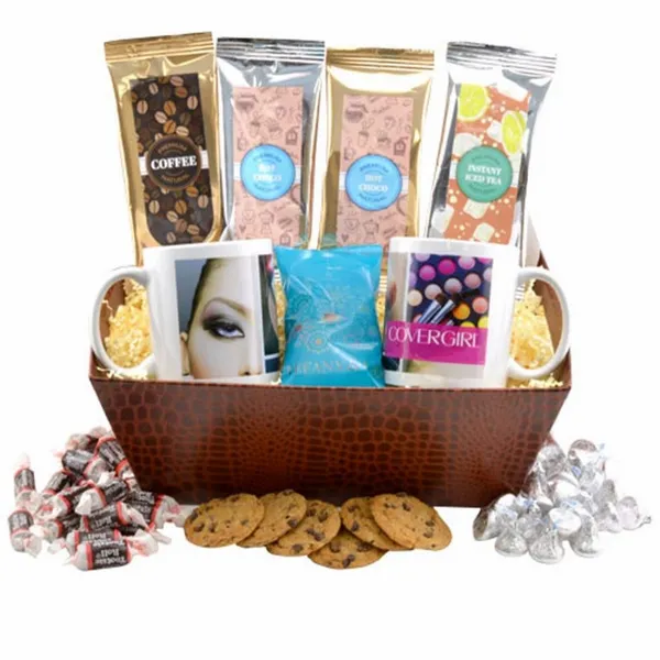 Tray w/Mugs and Hershey Kisses - Custom Banners Now