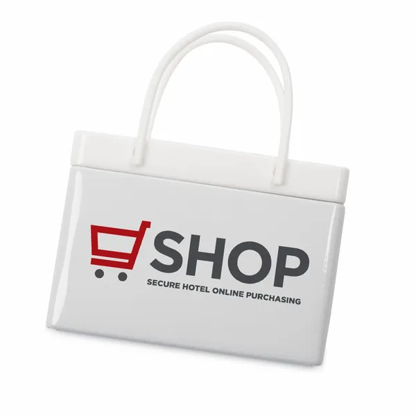 White Shopping Bag Tin - Custom Banners Now