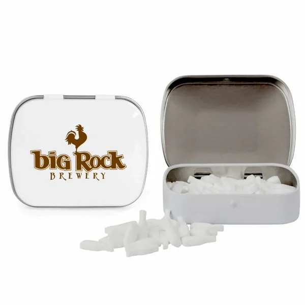 Domed Tin with Bottle Shaped Mints - Custom Banners Now