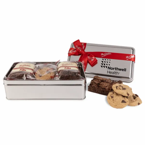 Mrs. Fields® Double Fudge Brownie and Cookie Tin - Custom Banners Now