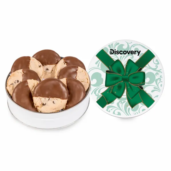 Fresh Beginnings Dipped Chocolate Chip Cookie Tin (Small) - Custom Banners Now