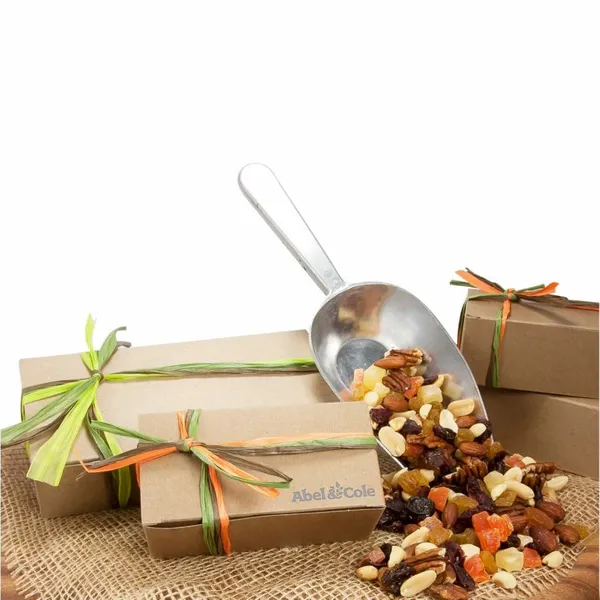 Small Natural Kraft Box with Cranberry Gold Mix - Custom Banners Now