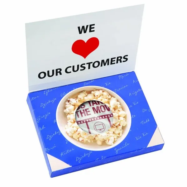 Greeting Card Box with Microwave Popcorn - Custom Banners Now