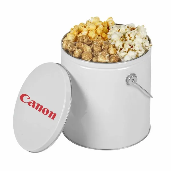 One Gallon Popcorn Tin - Trio Popcorn - Custom Banners Now