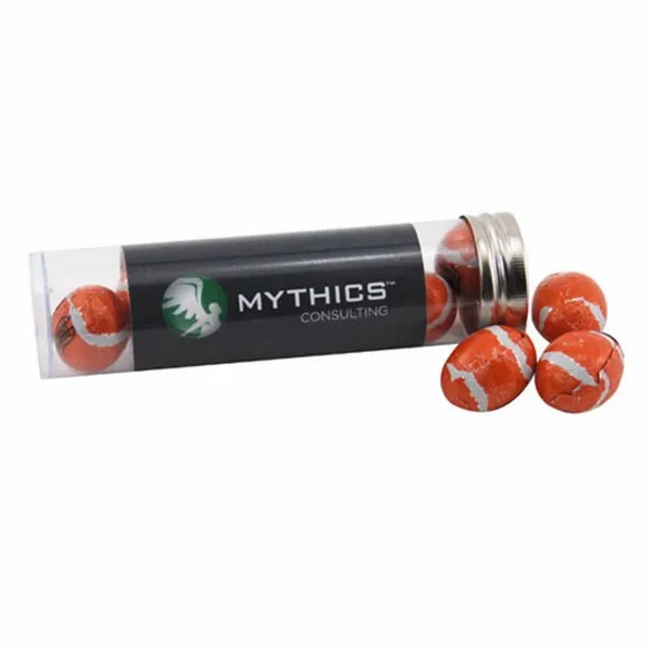 Tube with Chocolate Footballs - TRB650 - Custom Banners Now