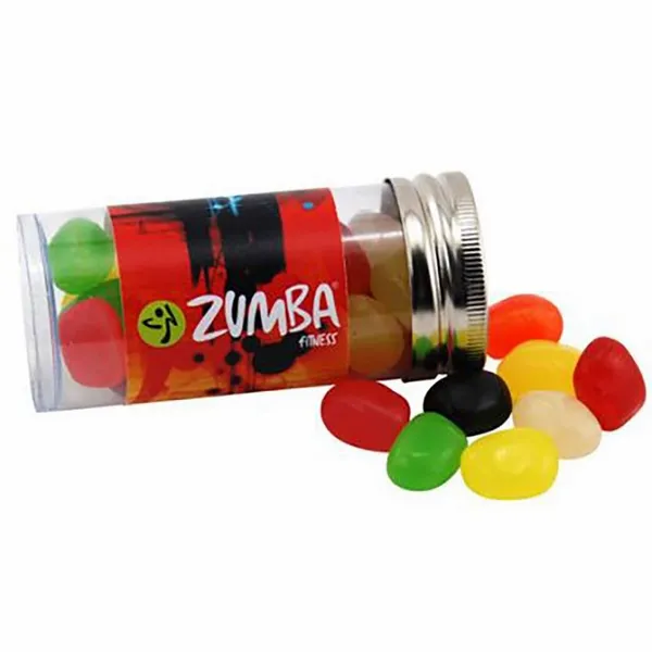 Small 3" Candy Tube with Assorted Jelly Beans - Custom Banners Now