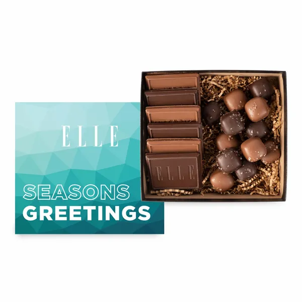 6 Piece Cookie and Confection Gift Box with Sea Salt Caramels-Full Color - Custom Banners Now