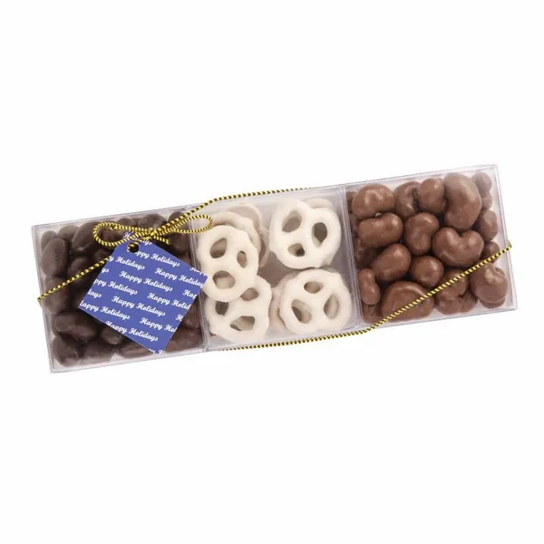 3 Way Square Acetate with Chocolate Confections - Custom Banners Now