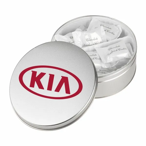 Warm Wishes Tins - Chocolate Covered Sandwich Cookie - Custom Banners Now