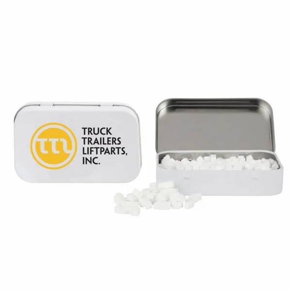 Rectangular Tin with Truck Shaped Mints - Custom Banners Now