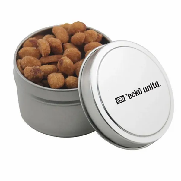 Round Tin with Honey Roasted Peanuts - SBF3100 - Custom Banners Now