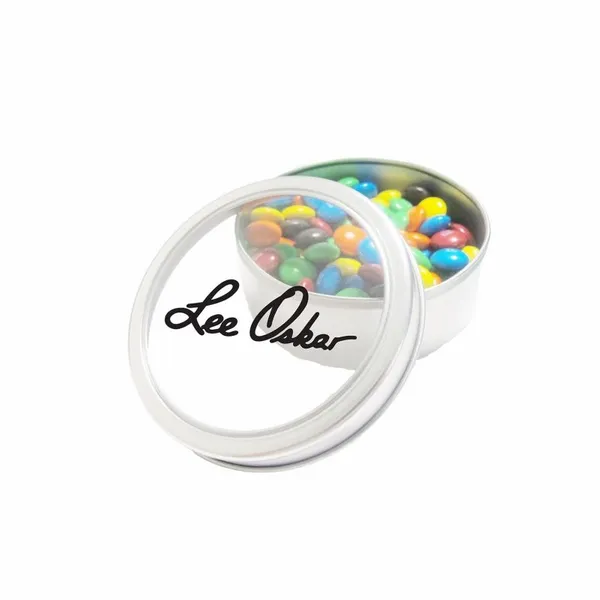 M&M'S® in Large Top View Tin - Custom Banners Now