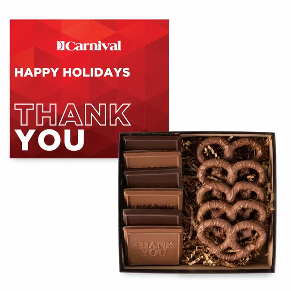 6 Piece Cookie and Confection Gift Box with Pretzels - CFBFC - Custom Banners Now
