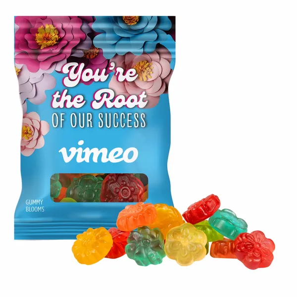 Clever Candy 2oz. Full Color DigiBag™ with Gummy Blooms - Custom Banners Now