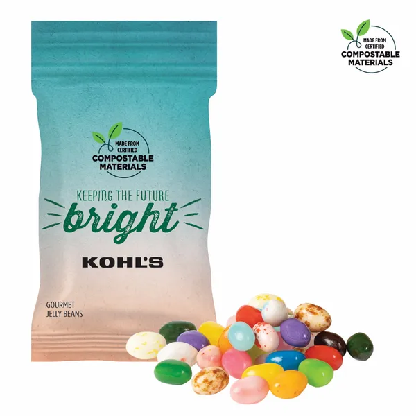 1oz ECO-Digibag, Compostable & Full Color, Gourmet Jelly Beans - Custom Banners Now